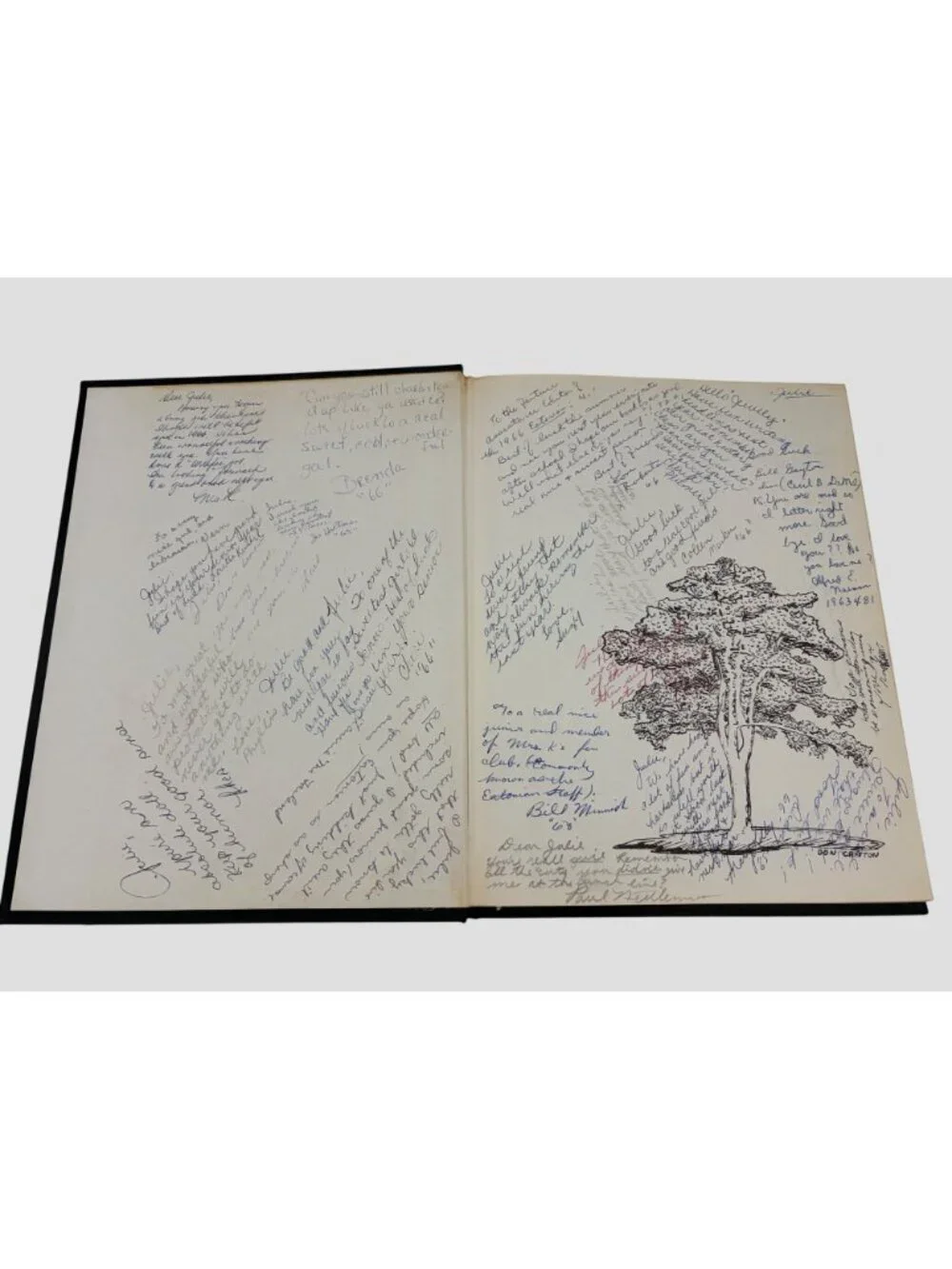 1965 Eatonian Eaton Rapids High School Michigan Yearbook Signed Vintage 60s Book